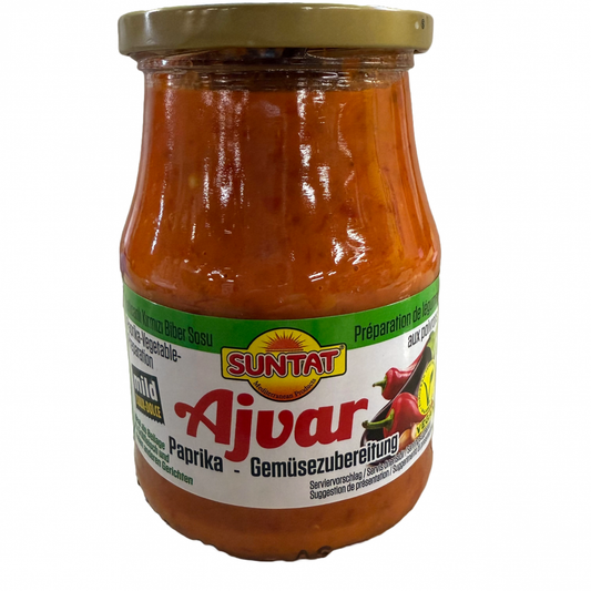 Paprikas mērce Ajvar, maiga, SUNTAT, 340 g