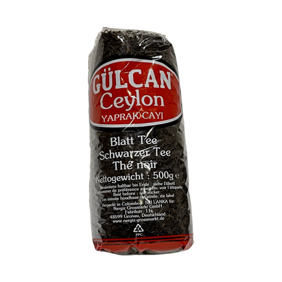 Gülcani tseiloni lehtedega must tee 500g