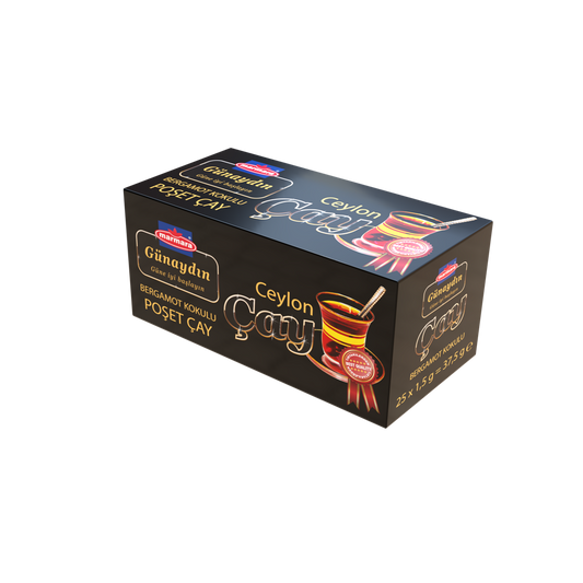 Marmara Gunaydin must tseiloni tee bergamotiga, teekottides 25x1,5g