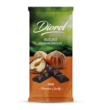 Šokolāde ar lazdu riekstiem, DIOREL, 80g