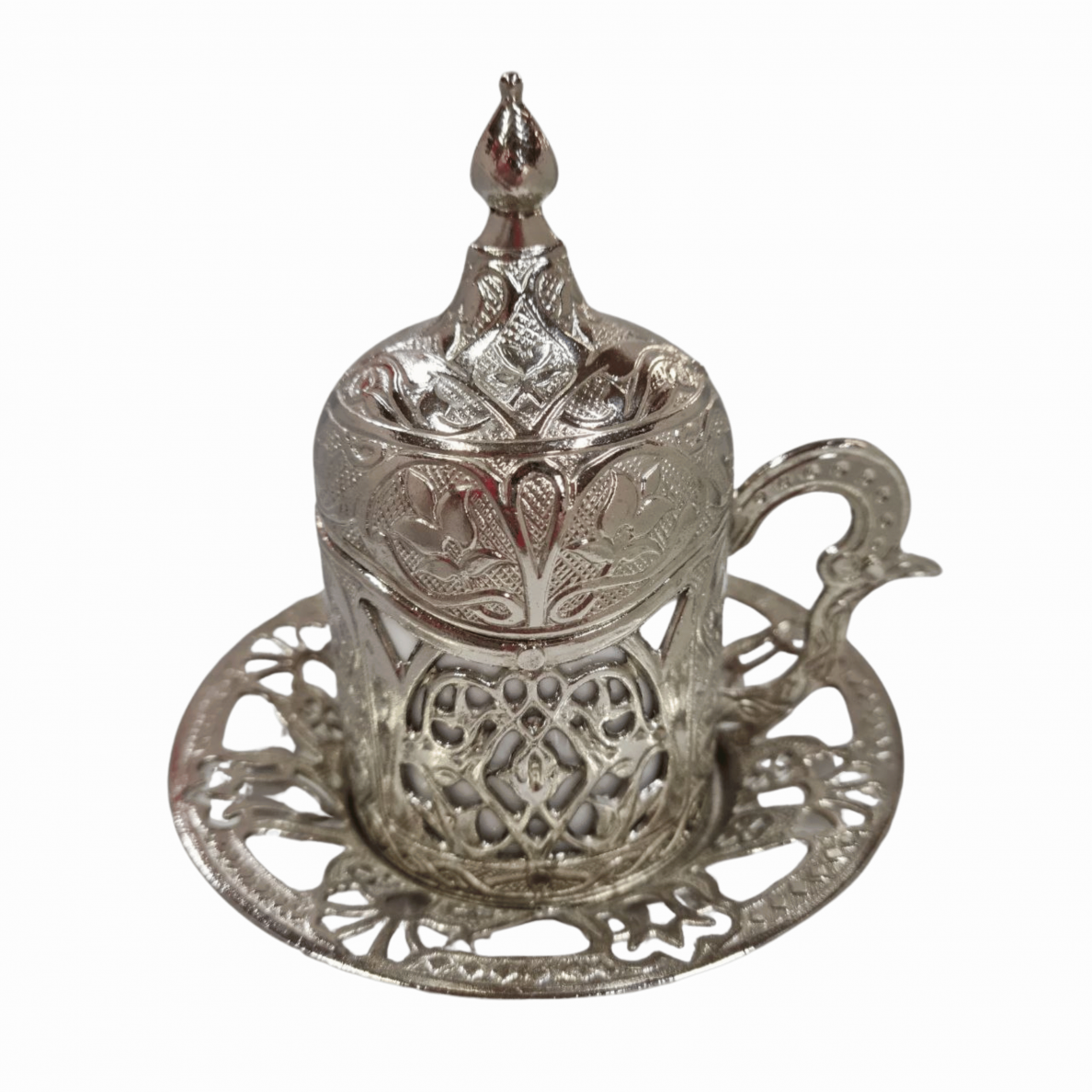 Turku kafijas krūze, sudraba krāsā