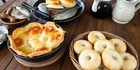 Garšīgi latviešu ēdieni, kas gatavoti mājās.