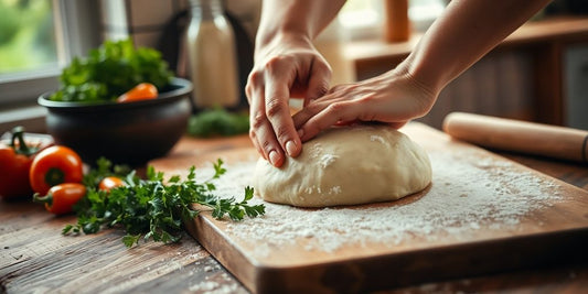 Mājas virtuve, vienkārši ēdieni, svaigas sastāvdaļas.