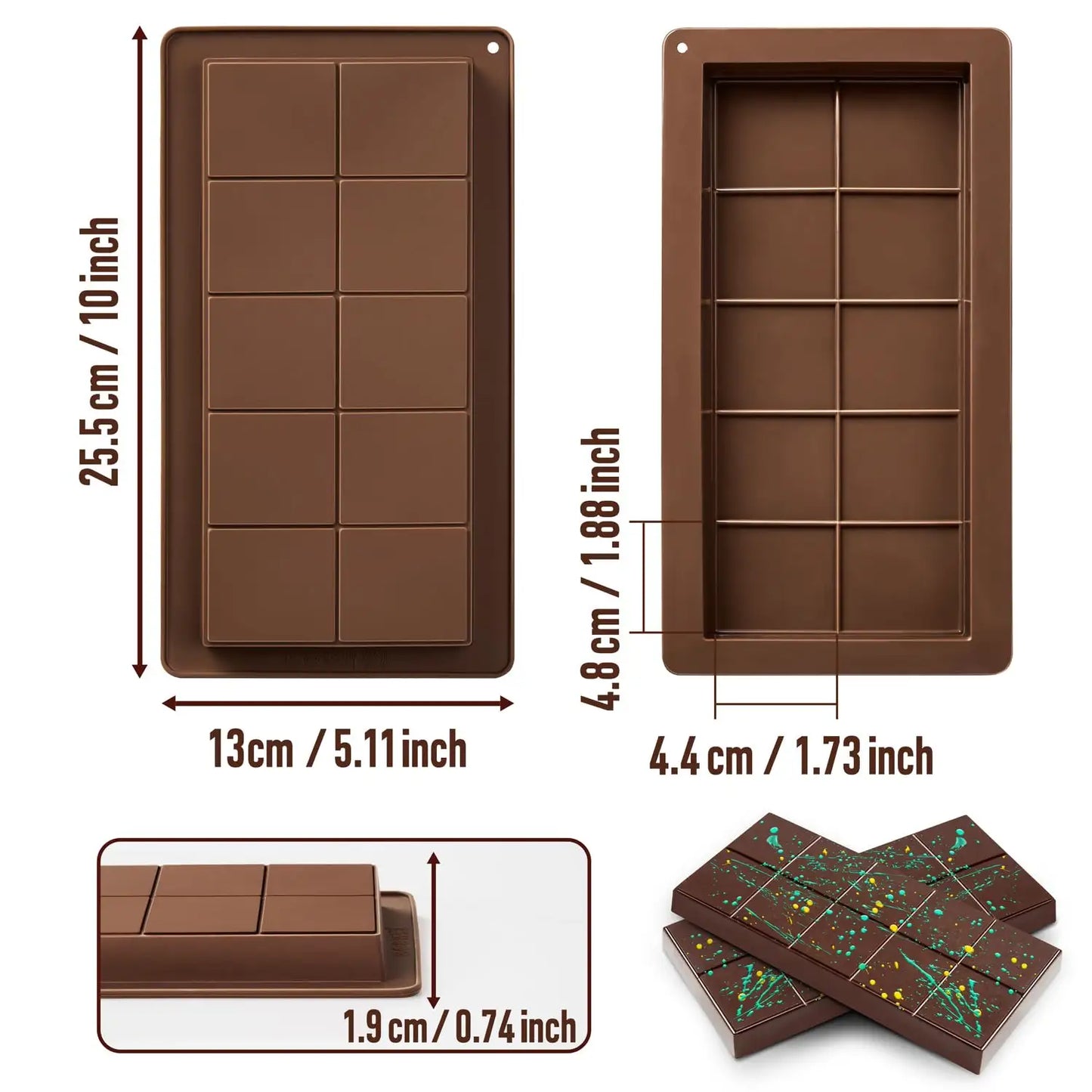 Silikoonvorm Dubai šokolaadi valmistamiseks