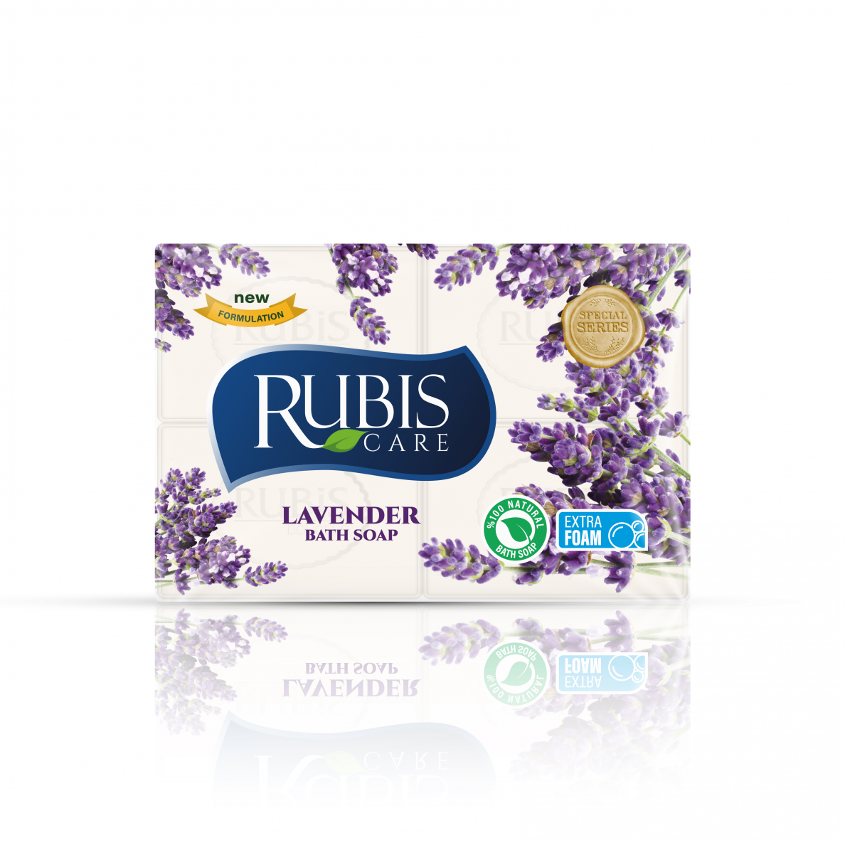 Traditsioonilised looduslikud Türgi vanniseebid, RUBIS LAVANDA, 150g x 4tk. 