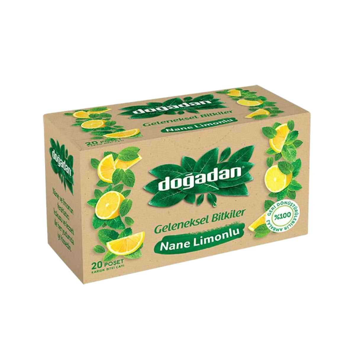 Dogadani roheline tee mündi ja sidruniga (20x1,7g) 34g 