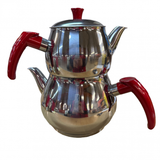 Topelt türkiissinine teekann, roostevaba teras