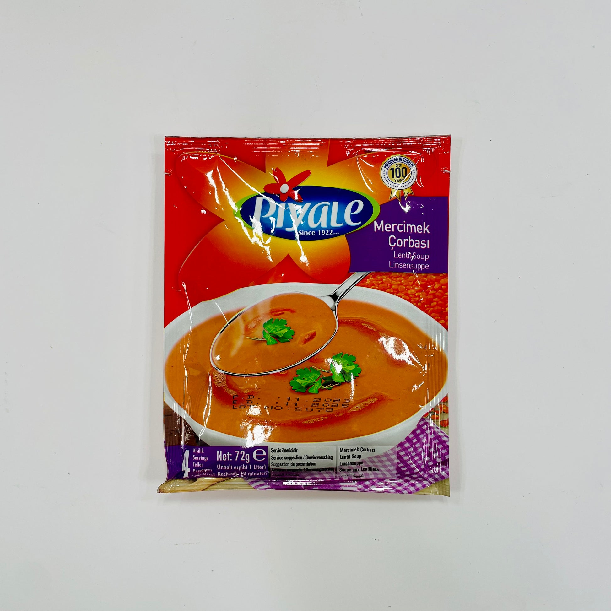 Piyale läätsesupp Mercimek, 72g 