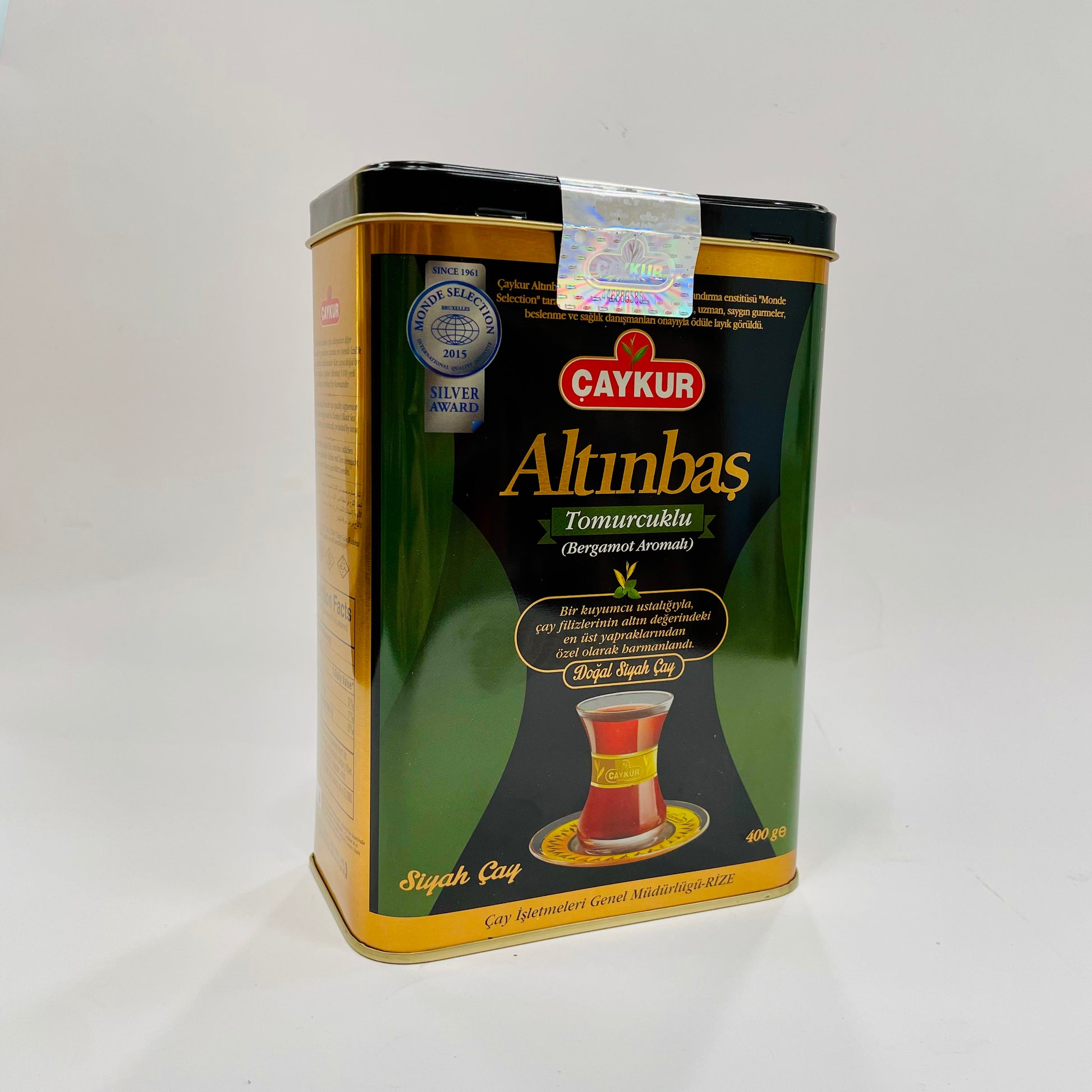 Caykur altinbas must tee bergamotiga, metallkarbis, 400g 