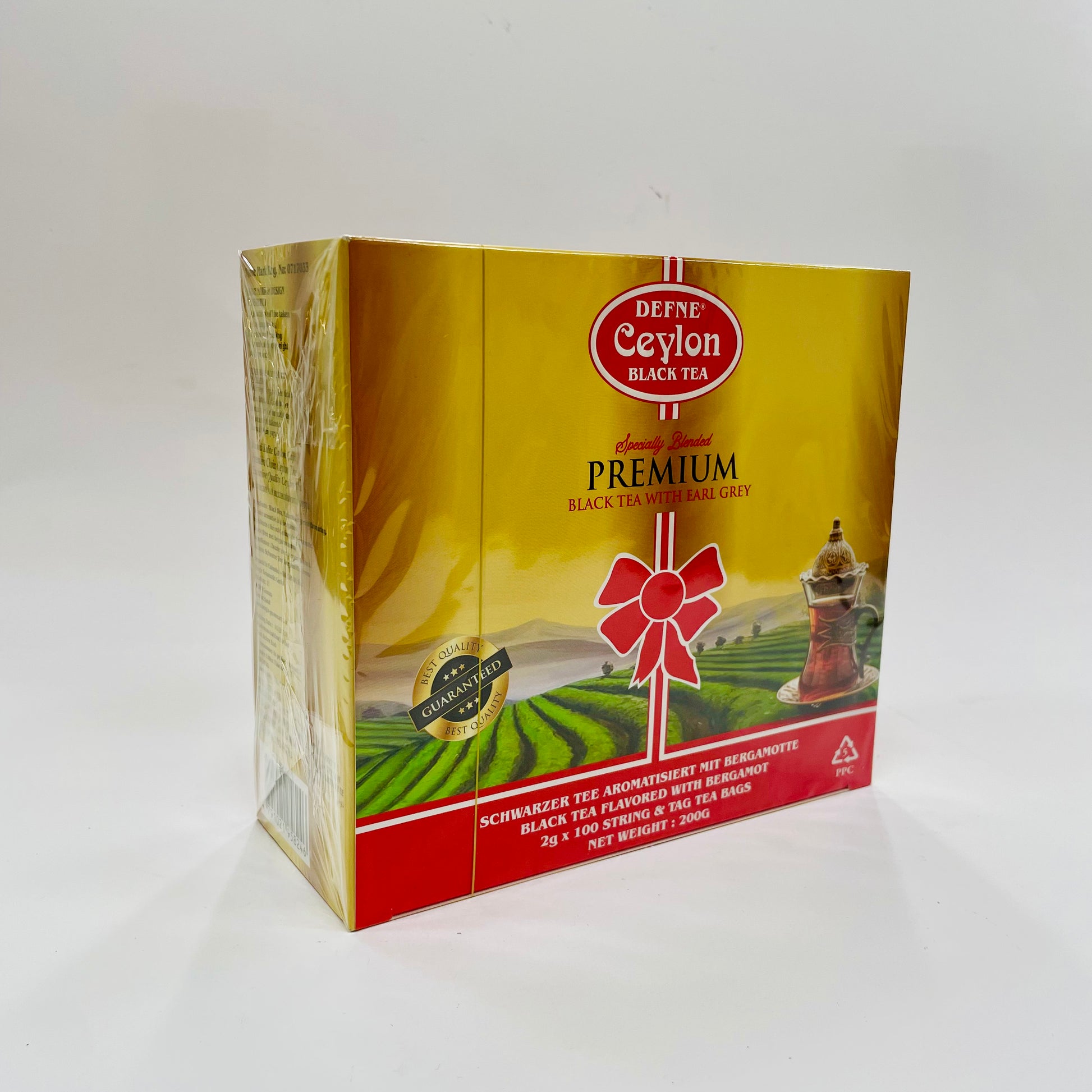 Defne premium tseiloni tee, kuldne 2g x 100g 