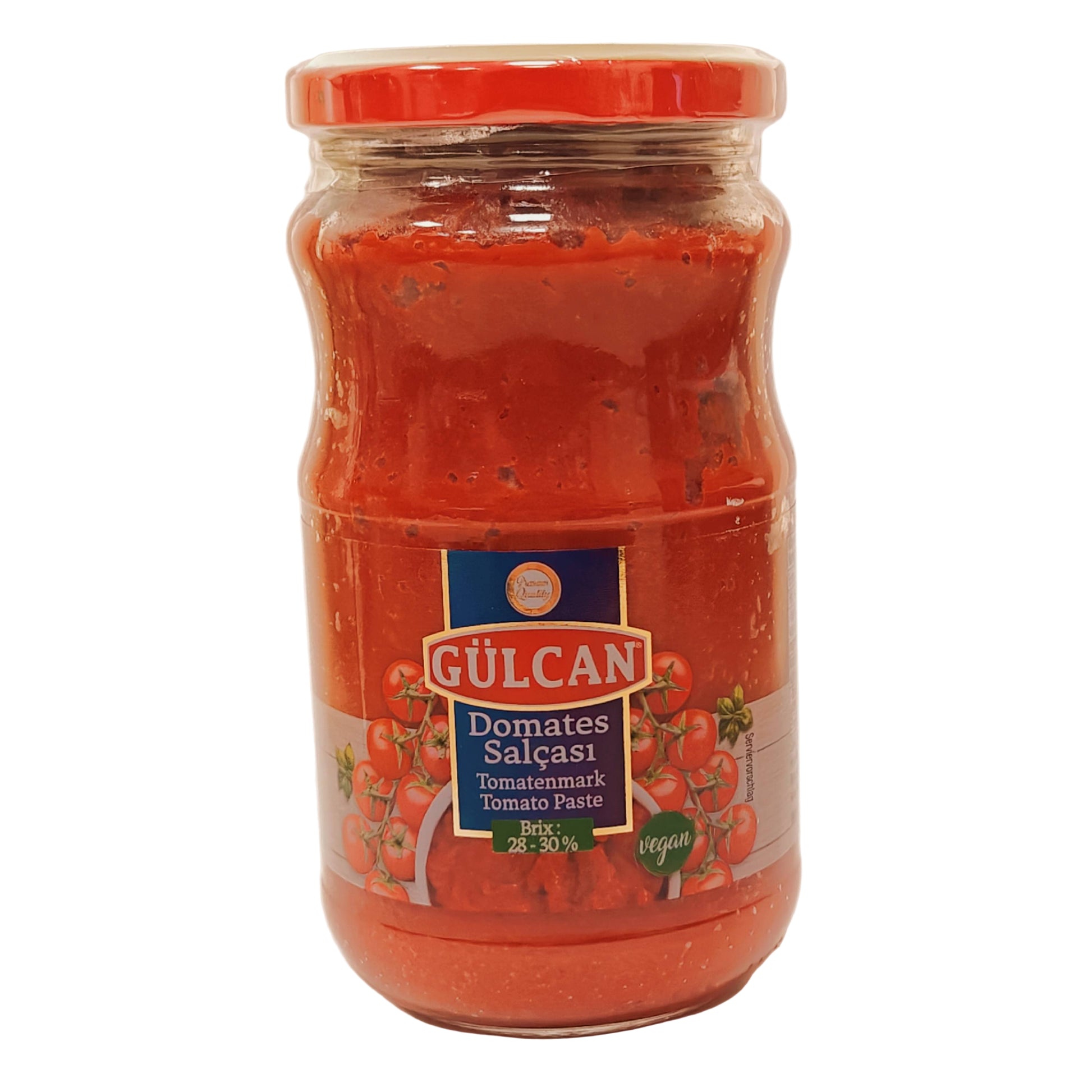 Gulcan tomatipasta, klaas 370g Gulcan tomātu pasta, stikla 370g