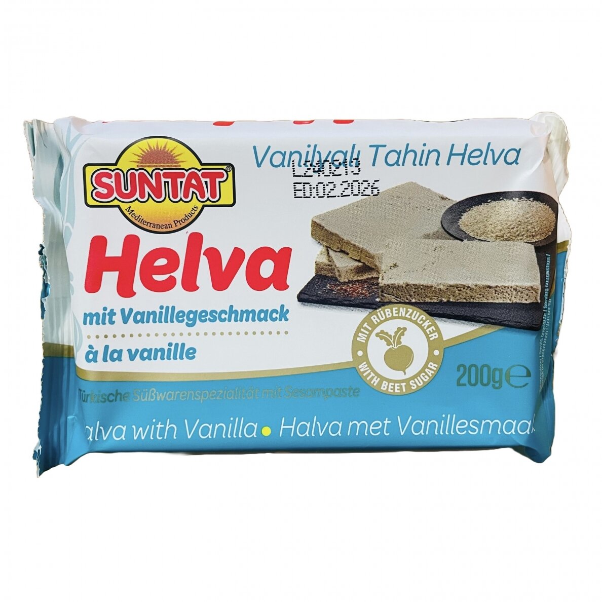 Halvaa vanilliga Suntat, 200g 