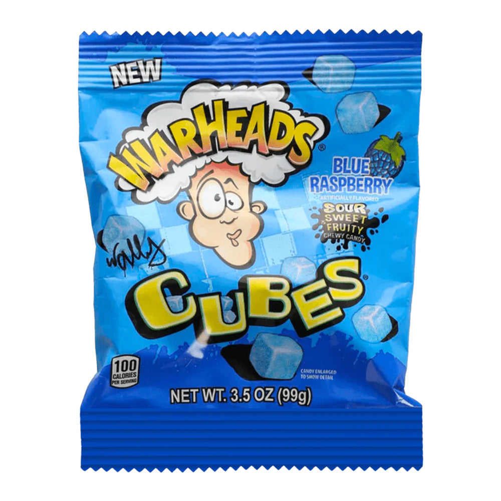 WARHEADS CUBES BLUE AVENUE Nätsked kommid 99g 