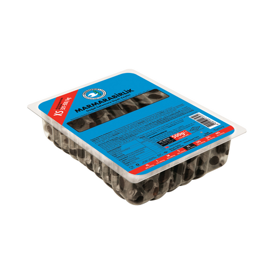 Marmarabirlik Extra mustad oliivid vaakumis XS suurus 500g