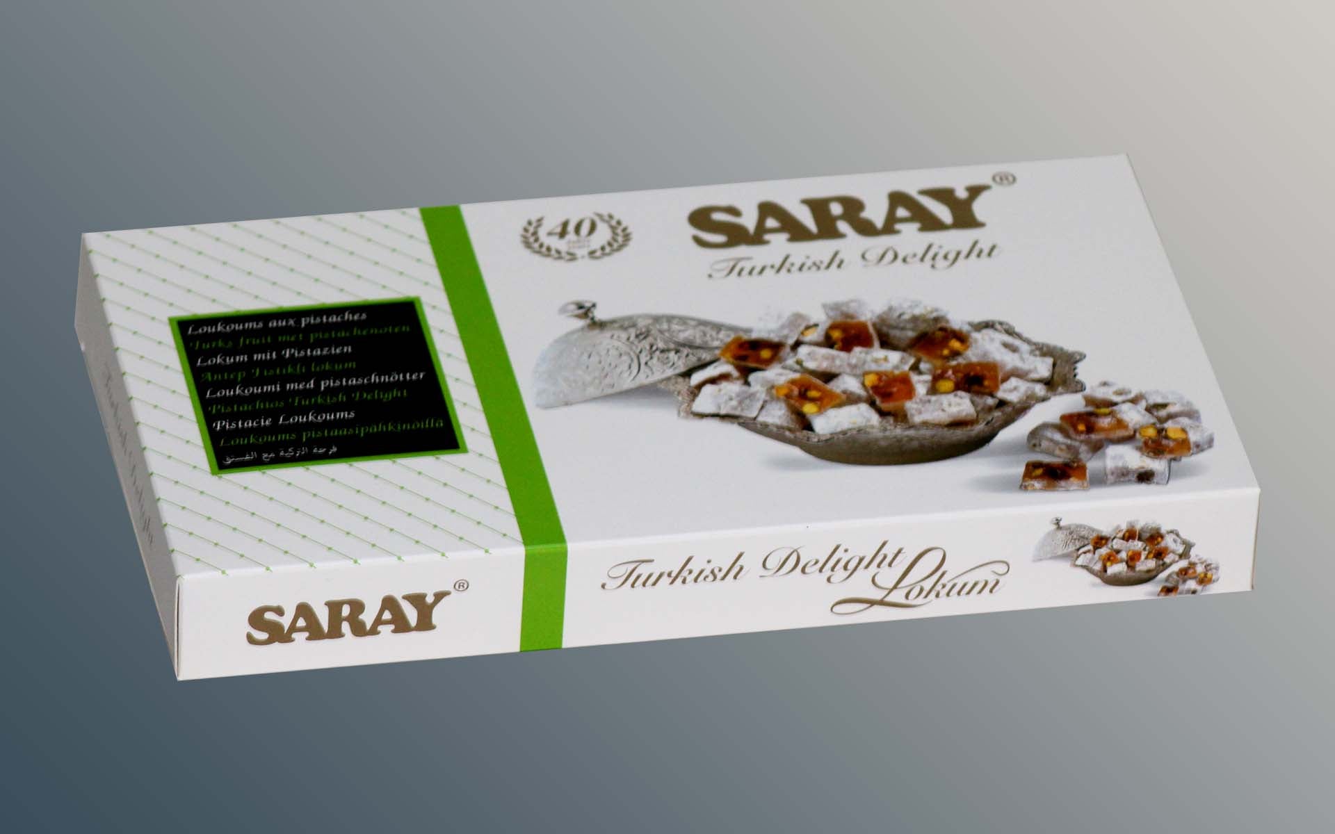 Saray loukoumades pistaatsiapähklitega 400g 