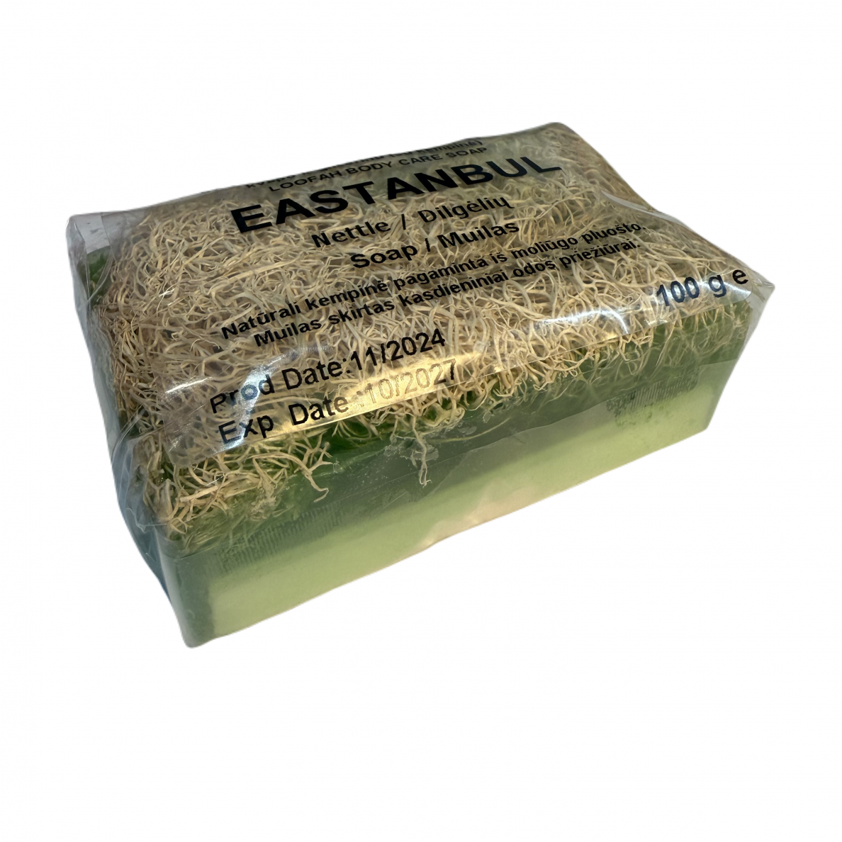 Traditsioonilised looduslikud glütseriini seebid, käsitöö nõgese lõhnaga, 100g 