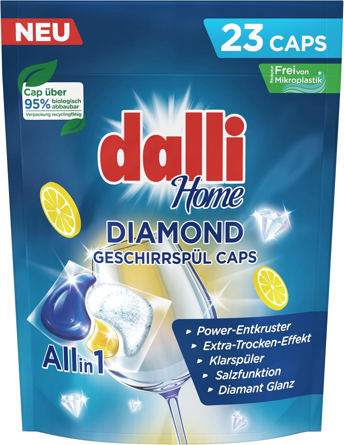 Trahapesumasina kapslid, Dalli Home Diamond, 23 tk. 