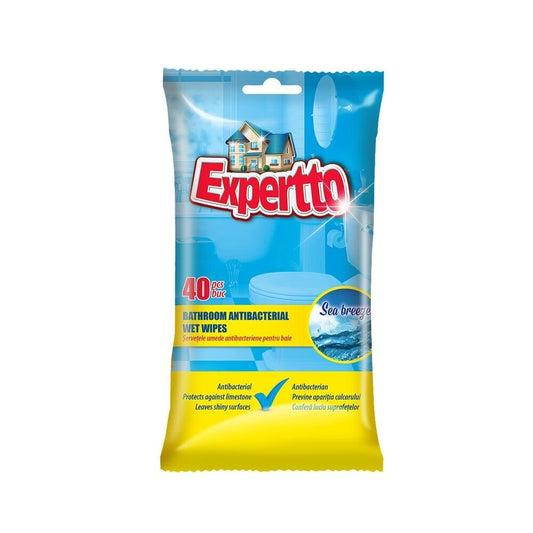 Antibakteriaalsed niisked salvrätid, EXPERTTO, 40 tk.