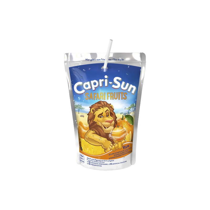 Capri -Sun Safari puuviljajook 200ml Capri -Sun Safari augļu dzēriens 200ml