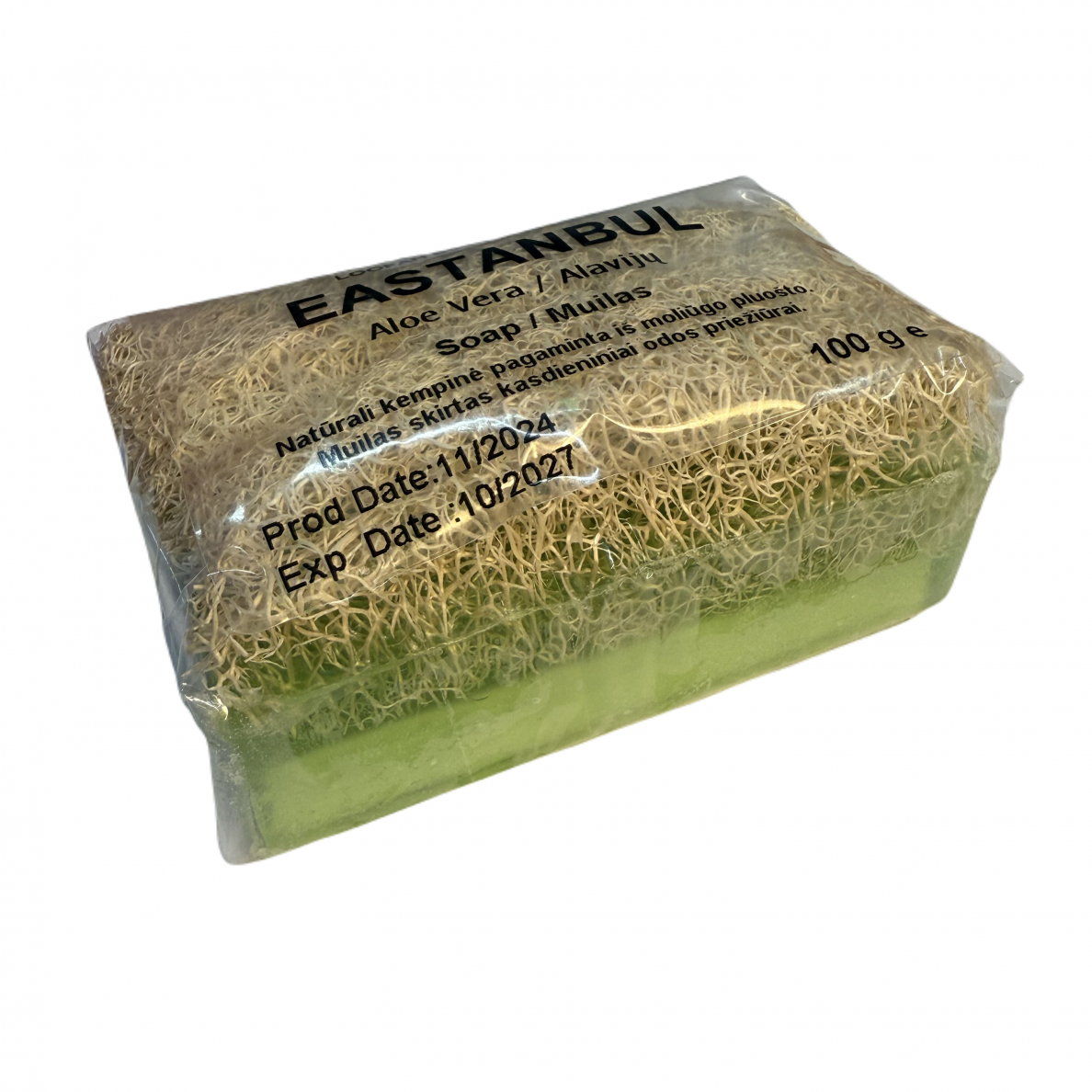 Traditsioonilised looduslikud glütseriini seebid, käsitöö aloe lõhnaga, 100g 