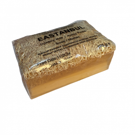 Traditsioonilised looduslikud glütseriini seebid, käsitöö eesli piima lõhnaga, 100g