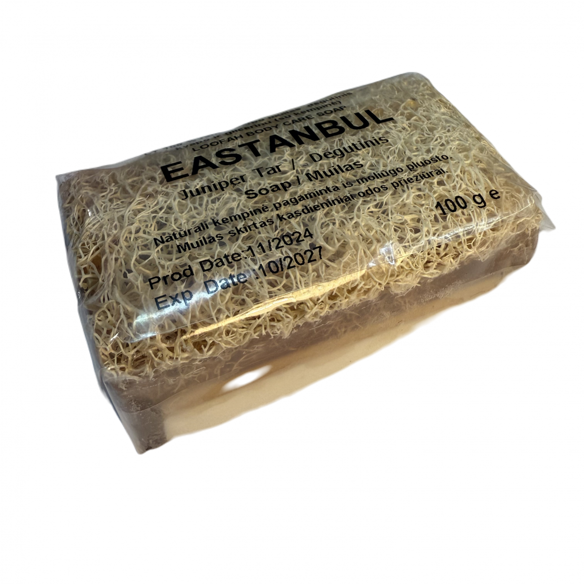 Traditsioonilised looduslikud glütseriini seebid, käsitöö kadakaaroomiga, 100g 