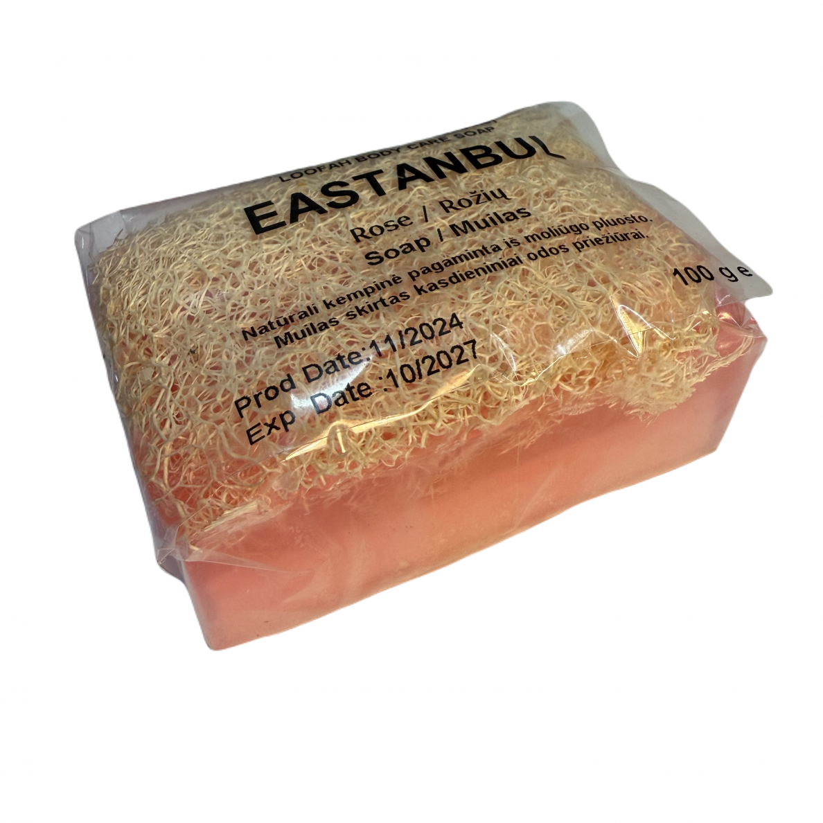 Traditsioonilised looduslikud glütseriini seebid, käsitöö roosi lõhnaga, 100g