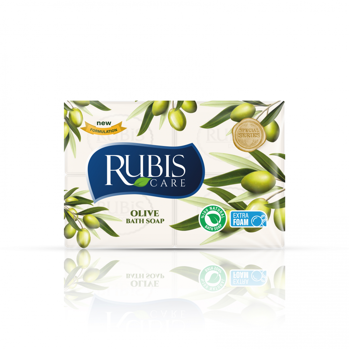 Looduslikud seebid, RUBIS, oliivi aroom 150 g x 4 tk. 
