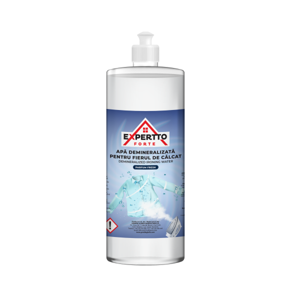 Demineralizēts veļas gludināšanas ūdens ar svaigu aromātu, EXPERTTO FORTE, 1L 