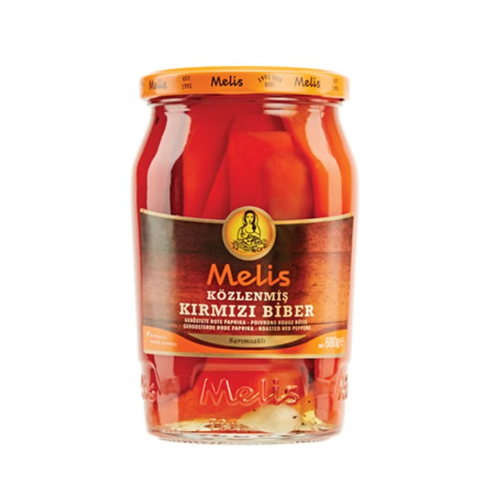 Melis röstitud punased paprikad 680g 