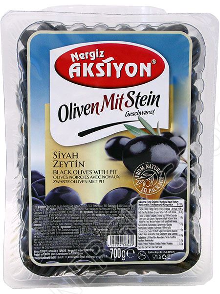 Aksiyon mustad oliivid vaakumis 700g