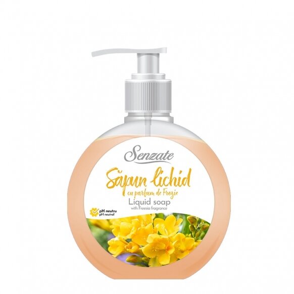 Šķidrās ziepes ar frēziju aromātu, SENZATE, 500ml 