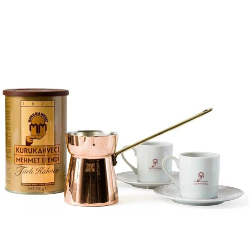 Mehmet Efendi Türgi kohvikomplekt (Türgi kohv, Cezve, tassid) kingitus 