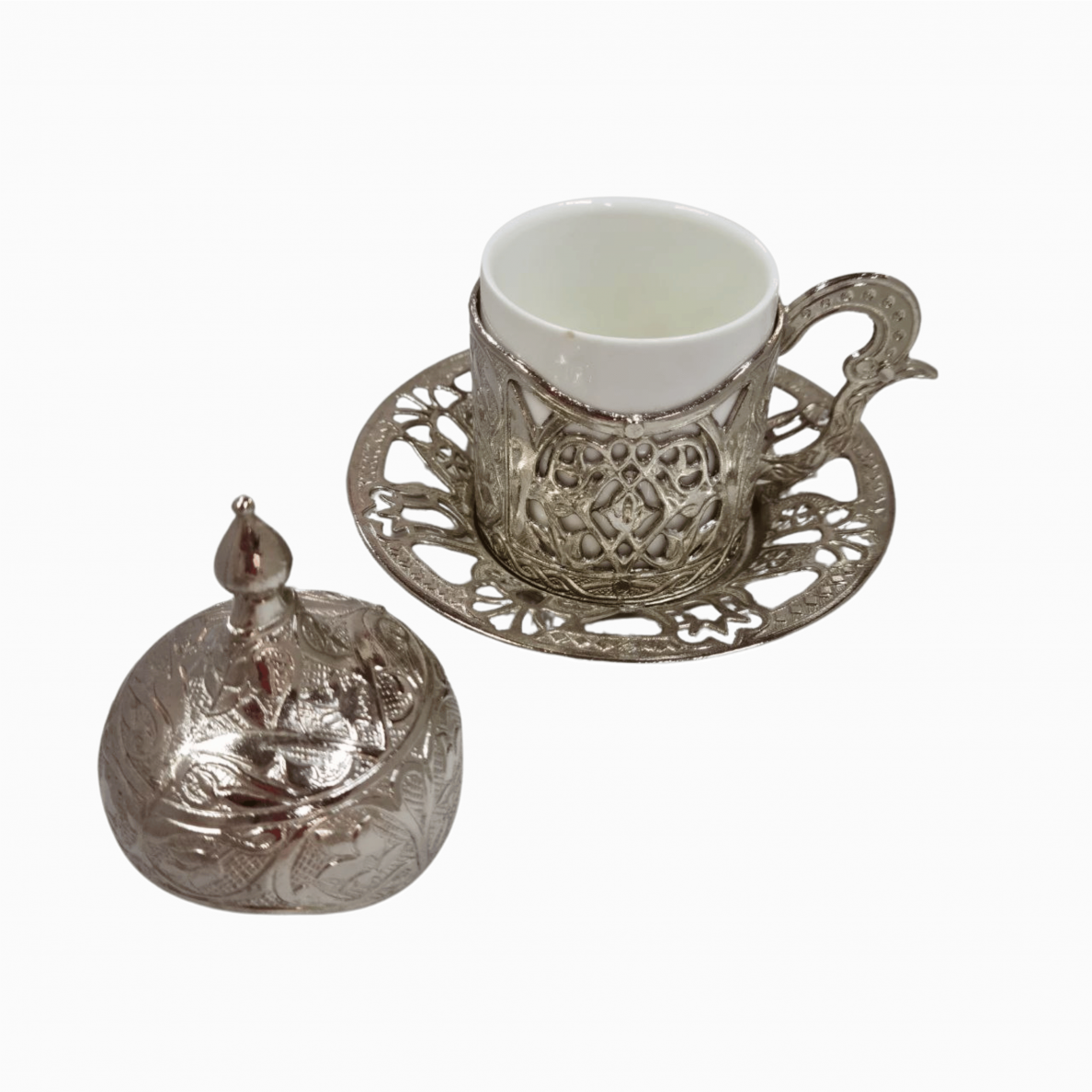 Turku kafijas krūze, sudraba krāsā 